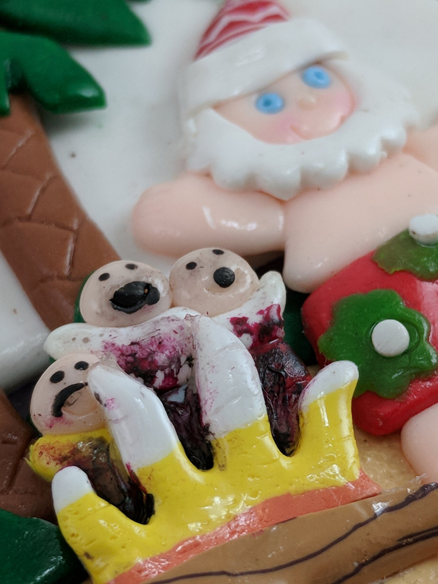 Cannibal Santa Beach Christmas Ornament