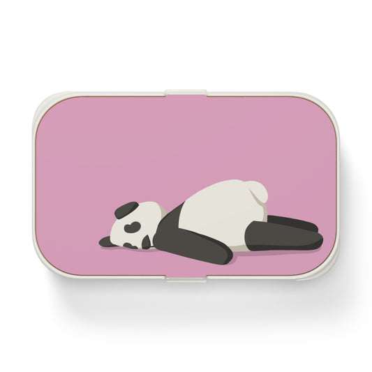 Tired Panda Pink Bento Lunch Box