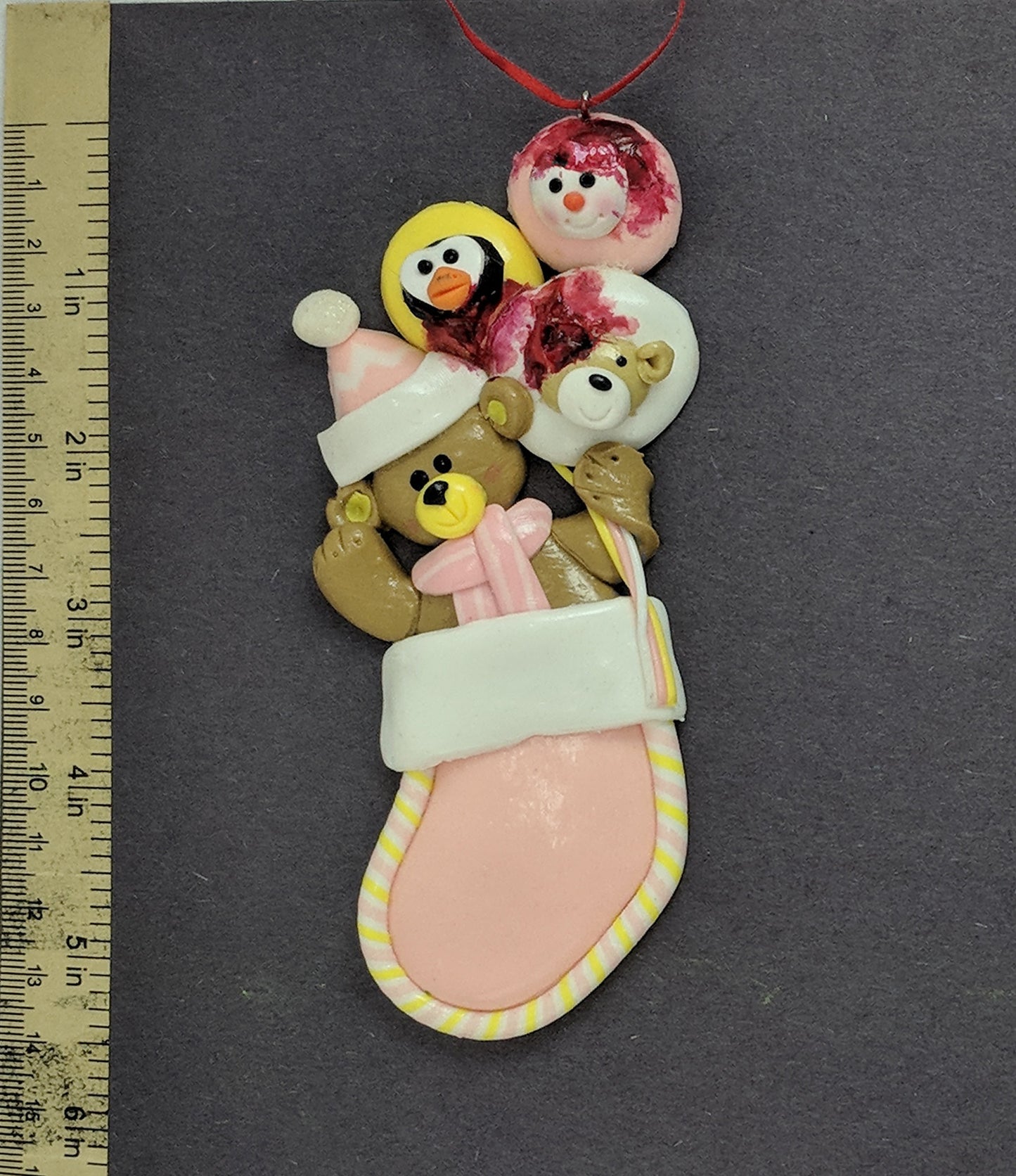 Animal Balloons Teddy Bear Christmas Ornament