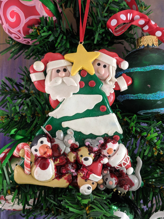 Mr. and Mrs. Clause's Collection of Heads Christmas Ornament