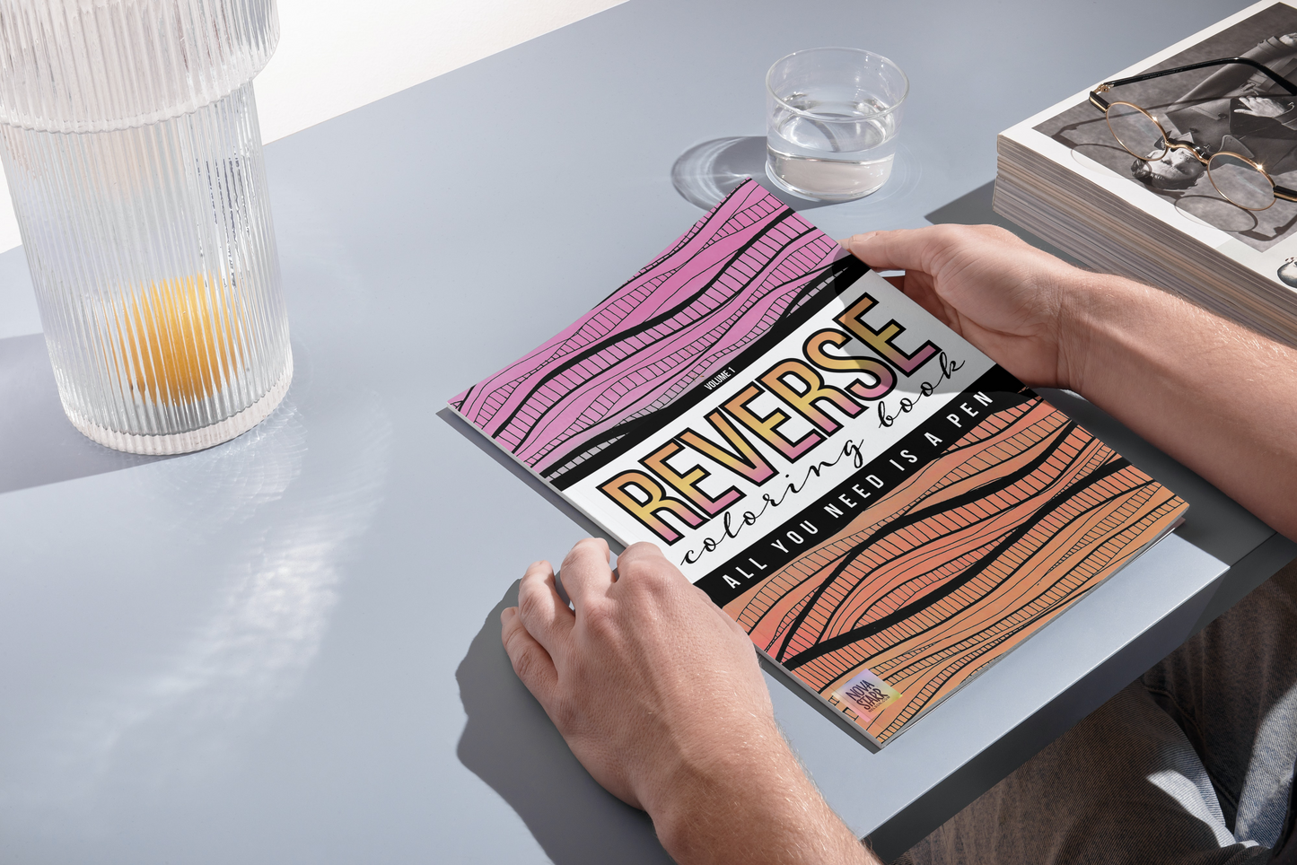 Reverse Coloring Book; All You Need Is A Pen