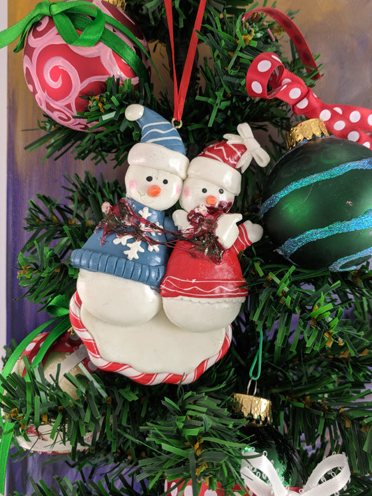 Give Her A Hand Christmas Ornament