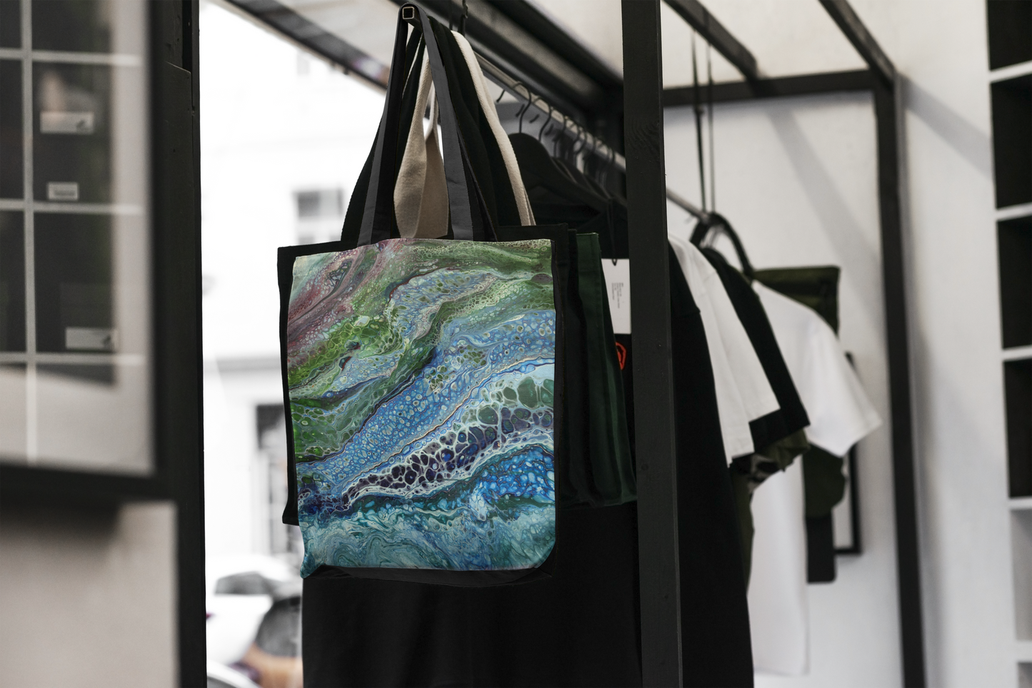 "Splash" Artwork Print Tote Bag